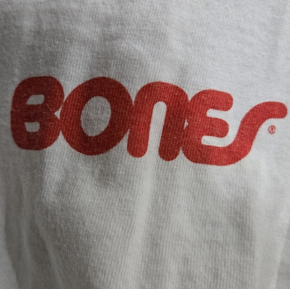 Bones Bearings skateboard t-shirt, White, Small - Picture 3 of 4